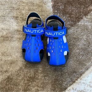 Nautica Blue Sandals Adjustable Velcro Water-Ready